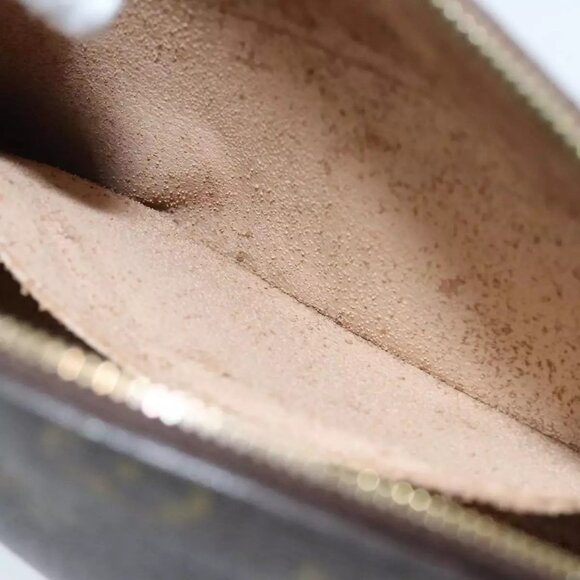 LOUIS VUITTON Monogram Trousse Demi Ronde Cosmetic Pouch M47520 LV Auth 95989 - Picture 10 of 16